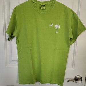 Womens Lime Green Carolina Moon T Shirt M